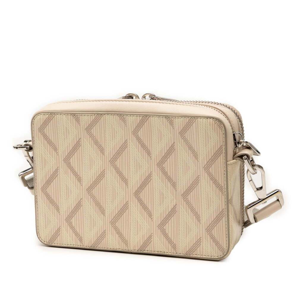 CHRISTIAN DIOR Cream Diamond Leather Shoulder Bag - Picture 2 of 7